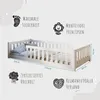 Kinderbett Bodenbett 90x200 cm Bett mit Matratze, Produktbild-Vorschau 4