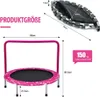 92 cm detská trampolína, mini trampolína s madlom, Náhľad obrázku produktu 2