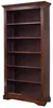 MASSIVMOEBEL24.DE Regal Akazie 97x35x200 nougat lackiert Produktbild-Vorschau 1