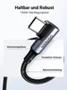 Ugreen Winkel-USB-C-Kabel 100W 5A, 2m, Schwarz – High-Speed Produktbild-Vorschau 4