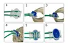 A six-panel instructional diagram showing how to use a wire connector. Voir les images du produit