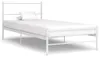 vidaXL Posteľ biela kovová 90x200 cm Náhľad obrázku produktu 7