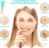 A woman's face is superimposed over a honeycomb grid, with hexagonal insets showing various skin conditions and a tattoo. Text and graphics are overlaid. Náhled obrázku produktu