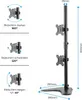 Fellowes Monitorarm mit Standfuß, höhenverstellbar, für 2 Produktbild-Vorschau 2
