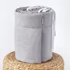 100% GRAU Baumwolle 360 x 30 cm BETTUMRANDUNG Babybett Produktbild-Vorschau 4