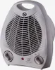 A white electric heater with a fan and controls. Produktbild-Vorschau
