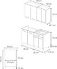 Singleküche Vicco Fame-Line GrauBeige/Anthrazit 140 cm , AP Produktbild-Vorschau 3