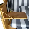 XL Strandkorb Volllieger Liegekorb Binz 302 Natur Grau Weiß Produktbild-Vorschau 4