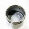 The image shows the top interior of a coffee maker's bottom chamber, which is made of stainless steel. Produktbild-Vorschau