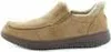 A side view of a tan slip-on shoe. Produktbild-Vorschau