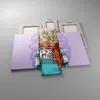 Bild auf Leinwand - Leinwandbild - Katze Schal Illustration Produktbild-Vorschau 2