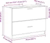 vidaXL Badezimmerschrank Artisan-Eiche 78 x 37 x 59 cm Produktbild-Vorschau 7