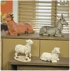 Krippenfiguren Tiere Set 6-11cm Handbemalt Krippendeko Produktbild-Vorschau 1
