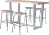 AXI James Barset aus Aluminium mit Holz Look | Bartisch mit Produktbild-Vorschau 2