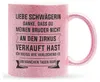 22Feels Glitzertasse Pink Schwägerin Geschenk Hochzeit Idee Produktbild-Vorschau 1