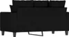 vidaXL 2-Sitzer-Sofa Schwarz 120 cm Stoff Produktbild-Vorschau 6
