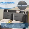 OKWISH Lit coffre 140x190 - Lit Double Rembourré avec Voir les images du produit 6