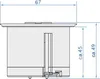 Presa da incasso Due, presa da cucina a 2 vie, presa da Anteprima dell’immagine prodotto 3