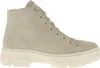 A side view of a beige high-top sneaker boot. Podgląd zdjęcia produktu