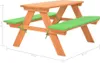 vidaXL Detský piknikový stôl s lavicami 89 × 79 × 50 cm Náhľad obrázku produktu 5