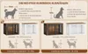 Hundebox Holz 100x60x63 cm, Braun & Weiß, 4 Türen, Produktbild-Vorschau 4