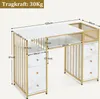 M MCombo Schreibtisch mit 6 Schubladen, Nageltisch aus Holz Produktbild-Vorschau 2