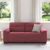 Dvoumístná pohovka vínově červená 180 x 81 x 84 cm látka Náhled obrázku produktu 3