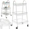 Verk 27489 Třípatrový kovový regál na kolečkách 78 x 40 x Náhled obrázku produktu 7