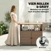 Outsunny Servierwagen Rattan Küchenwagen Produktbild-Vorschau 7