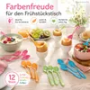Eierlöffel Kunststoff 12 Stück farbig Produktbild-Vorschau 3