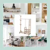 Porte-manteau Relaxdays, en bambou, 4 étagères, tringle à Voir les images du produit 6