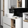 Badezimmer-Hängeschrank VAMI mit Spiegel Weiß, Sonoma Eiche Produktbild-Vorschau 7