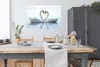 MuchoWow® Poster Schwäne - Herz - Ehepaar 120x80 cm - Produktbild-Vorschau 3