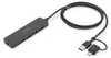 DIGITUS DA-70236 USB 3.0 Hub, 4-poorts, slank model, zwart Productafbeelding-voorbeeld 3