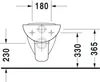 DURAVIT 2210090000 Wand-WC D-Code 540 mm Flachspüler, Produktbild-Vorschau 5