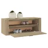 vidaXL Wand-Schuhschrank Sonoma-Eiche 100x35x38 cm Produktbild-Vorschau 5
