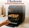 alpina Airfryer Backofen XXXL - Heißluftfritteuse 12L - Air Produktbild-Vorschau 4