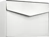 MEFA Briefkasten Letter 112 weiß Postkasten + Schloss Brief Produktbild-Vorschau 1