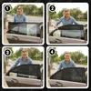 2x Auto Sonnenschutz Heckscheibe UV Schutz Mit Produktbild-Vorschau 3