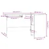vidaXL Bureau d'angle Gris Sonoma 120x140x75 cm Bois Voir les images du produit 8