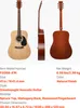 VEVOR Chitarra acustica Dreadnought, 41 pollici, chitarra a Anteprima dell’immagine prodotto 7