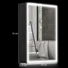 HOMCOM Spiegelschrank Bad, Badezimmerschrank mit Produktbild-Vorschau 3