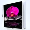 Schlüsselkasten Weiß Metall, Orchidee Zen Steine Motiv Produktbild-Vorschau 3