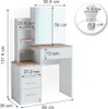 Coiffeuse Vicco Conrada Blanc/Sonoma 80cm avec éclairage Voir les images du produit 7