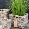 Cesto contenitore in rattan set 3 pezzi quadrato Kubu Anteprima dell’immagine prodotto 5