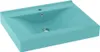 vidaXL Luxus-Waschbecken mit Hahnloch Matt-Hellgrün 60x46 Produktbild-Vorschau 1