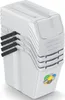A stack of white recycling bins with black handles, shown from a slightly elevated front-left angle against a white background. A small graphic of coins is visible on the front of the bottom bin. Náhled obrázku produktu