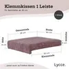 Bankauflage Klemmkissen 1 Leiste, Cordstoff extra Produktbild-Vorschau 5
