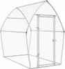 vidaXL Hühnerkäfig Silbern 200x105x182 cm Verzinkter Stahl Produktbild-Vorschau 1