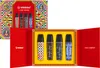 A gift set of STABILO BOSS highlighters with Dolce & Gabbana patterns, presented in a red box with decorative elements. Voir les images du produit
